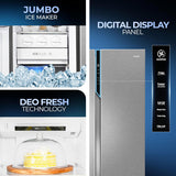 Haier 602L 3Star 2-Door Side by Side Frost Free Refrigerator|Convertible|Smart Sense AI | Expert Inverter|Digital Display Panel | Deo Fresh Technology (HRS-682SSU1, Shiny Silver)