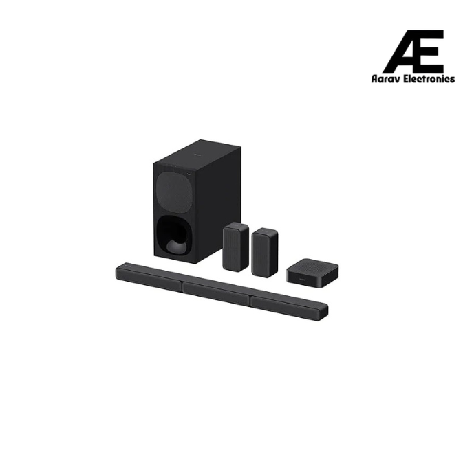 Sony HT-S40R Real 5.1ch Dolby Audio Soundbar for TV with Subwoofer &amp; Wireless Rear Speakers, 5.1ch Home Theatre System (600W, Bluetooth &amp; USB Connectivity, HDMI &amp; Optical Connectivity, Sound Mode) (Open Box / Without Box)