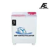 Haier 8.5 Kg 5 Star Voltex Pulsator Semi-Automatic Top Load Washing Machine (HTW85-178, Red Rose)
