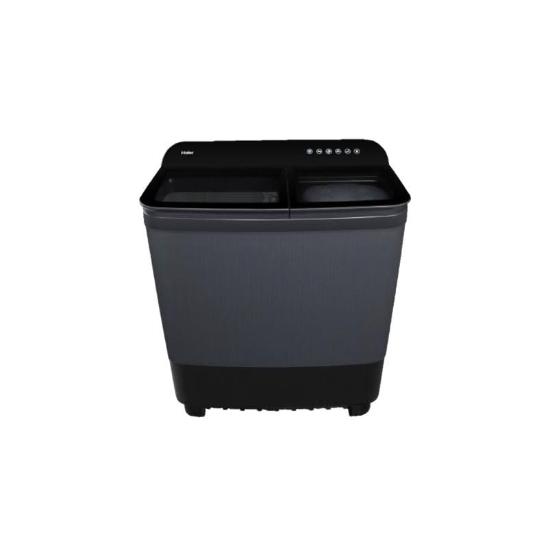 Haier 8 Kg5 Star Semi Automatic Top Loading Washing Machine (HTW85-186BBK, Magic Filter, Rat Mesh, Blue, Black)
