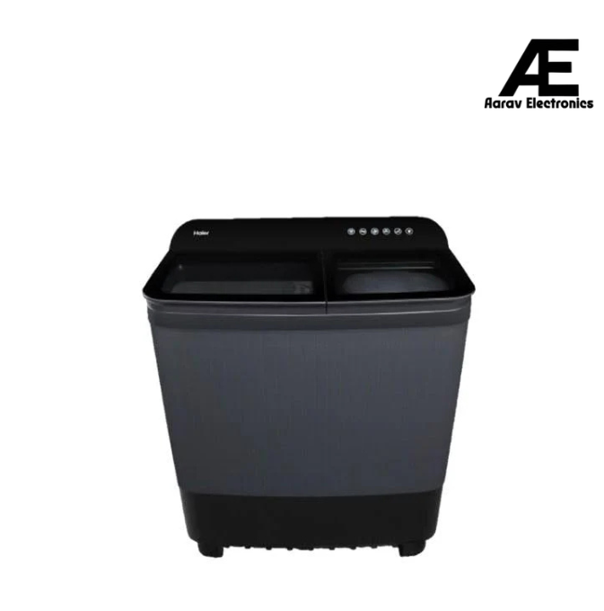 Haier 8 Kg5 Star Semi Automatic Top Loading Washing Machine (HTW85-186BBK, Magic Filter, Rat Mesh, Blue, Black)
