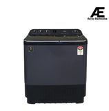 Haier 9 Kg 5 Star Semi Automatic Top Loading Washing Machine (HTW90-196BBK Magic Filter, Rat Mesh, Toughened Glass Top Black)