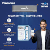 Panasonic 1.5 Ton 5 Star Premium Wi-Fi Inverter Smart Split AC (Matter/MirAIe, AI, nanoe+AQI, DustBuster, 55°C Oper., Copper Condenser, 8in1 Convertible, 4-Way, CS/CU-HU18CKY5XFMH-P, 2026 Model, Grey)
