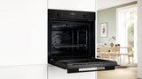 Bosch Series 4 76L 60cm Built-in Oven with Hot Air Safety Fan (HUA717BA0I, Black)