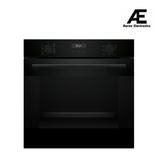 Bosch Series 4 76L 60cm Built-in Oven with Hot Air Safety Fan (HUA717BA0I, Black)