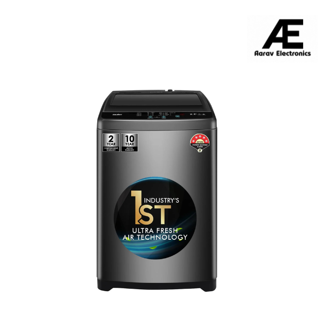 Haier 7 kg 5 Star Ultra air fresh Fully Automatic Top Load, (HWM70-306S8,Dark Jade Silver)