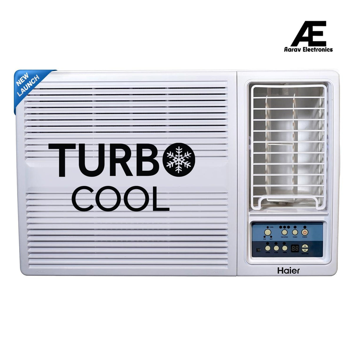 Haier 1 Ton 3 Star Fix Speed Side Flow Window AC (Copper, Turbo Mode, Anti Bacterial Filter, Cools at 54°C Temp, Long Air Throw - HWU12F-AOW3BN-FS,White)