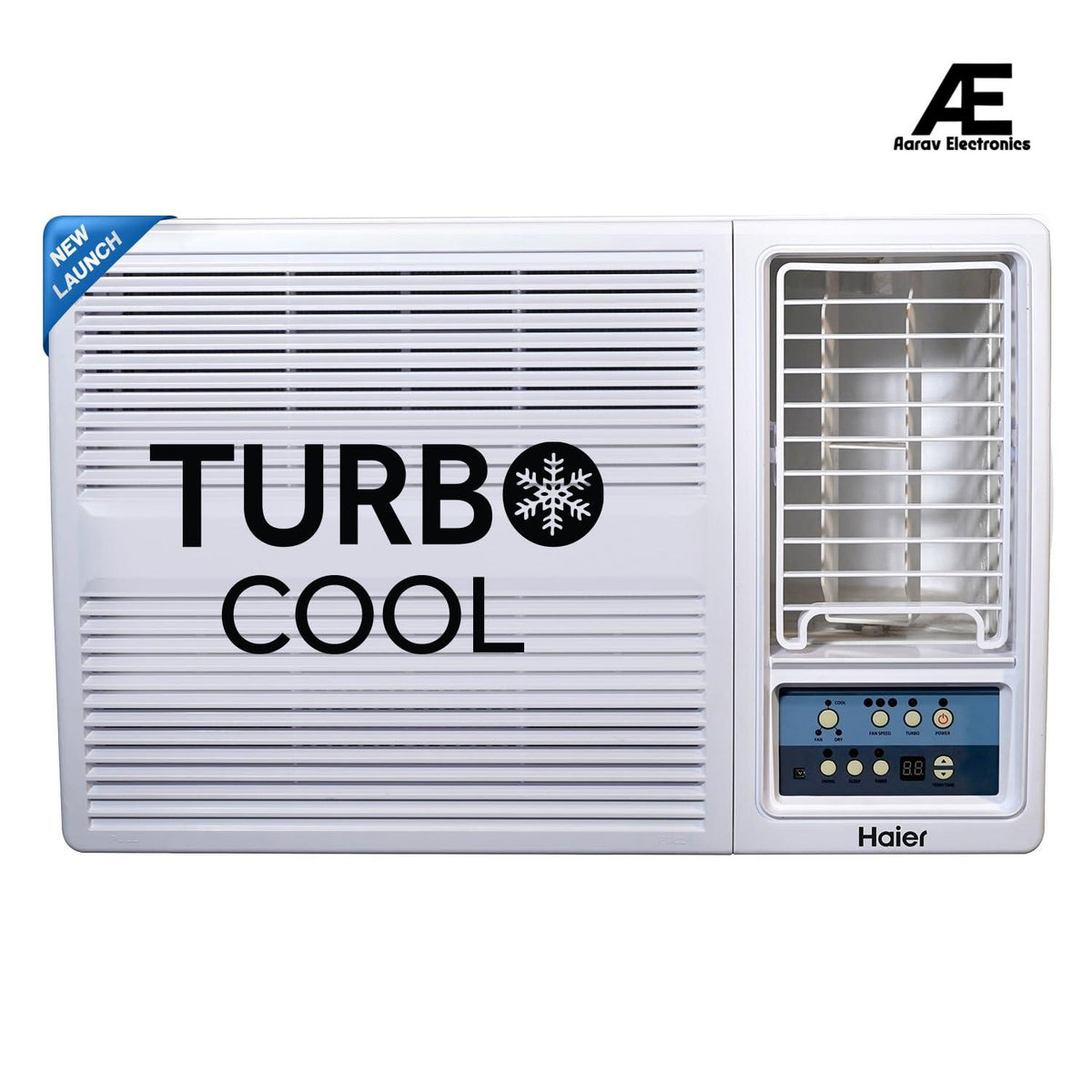 Haier 1.5 Ton 3 Star Fix Speed Side Flow Window AC (Copper, Turbo Mode, Anti Bacterial Filter, Cools at 54°C Temp, Long Air Throw - HWU18F-POW3BN-FS)