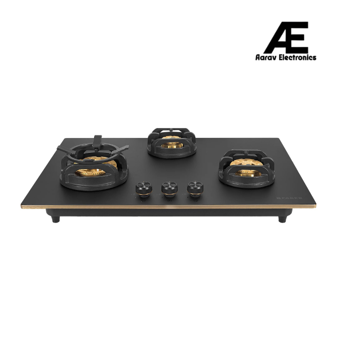 Faber 78 cm 3 Burner Built-in Gas Hob with Brass Burners, Auto Ignition & Flame Failure Device – Hob Verona HD783 CI FFD AI