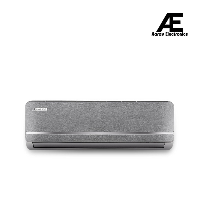 Blue Star 1.5 Ton 5 Star, New Star Rated, Smart Inverter Split AC, Iconia Series (AI Pro+, Copper, 4-Way Swing, DigiQ Hepta Sensor,Turbo Cool, Self Clean Technology (IA518IXUS, Midnight Silver))