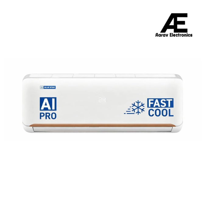 Blue Star 1.5 Ton Inverter Split AC, 5-in-1 Convertible Cooling, AI Pro, 4-Way Swing, PM2.5 & Anti-Microbial Filter – IC318QXU
