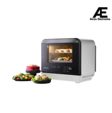 Usha iChef Steam Oven | Air Fryer | Steamer | 39 Pre-set Menus | 11 in-1 Functions | 3 Level cooking | Turbo Air Circulation | 1000 W Heating element and 800 W 3D Steam &amp; 18L (White)