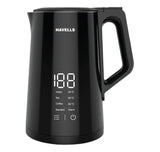 Havells I-Conic 1.5 Litre Digi Kettle With Double Wall And 304 Stainless Steel Tank (Black),1600 Watts