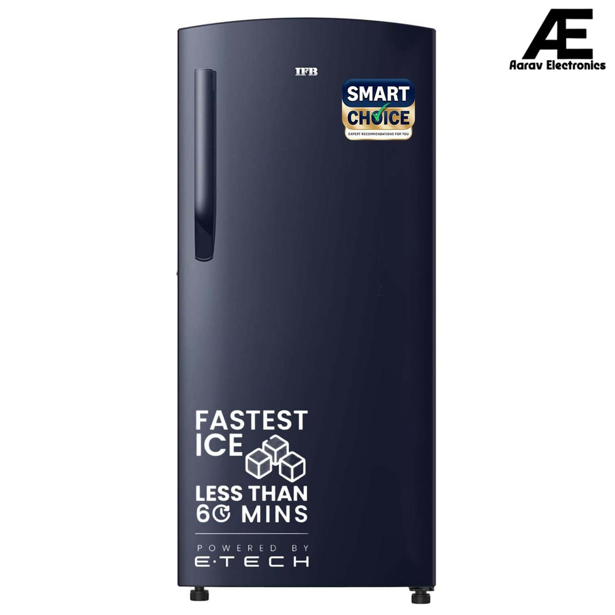 IFB Smart Choice 187L 2 Star Direct-Cool Single Door Refrigerator (IFBDC-2132NCSE, Blue) Extraordinary Storage with Humidity Controller