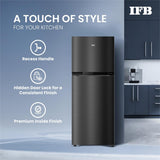 IFB Smart Choice 241L 3 Star Tru Convertible 10-in-1 Advanced Inverter Frost Free Double Door Refrigerator (IFBFF-2913DKSET, Metal Black, 360 Degree Cooling, Extraordinary Space)