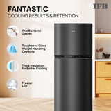 IFB Smart Choice 331L, 3 Star, Tru Convertible 12-in-1, Advanced Inverter Compressor, Frost Free Double Door Refrigerator, WiFi Enabled, 4-Year Machine Warranty (IFBFF-3833DKSETU, Metal Black)