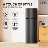 IFB Smart Choice 331L, 3 Star, Tru Convertible 12-in-1, Advanced Inverter Compressor, Frost Free Double Door Refrigerator, WiFi Enabled, 4-Year Machine Warranty (IFBFF-3833DKSETU, Metal Black)