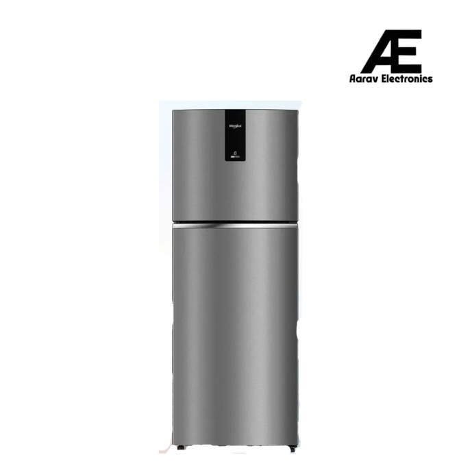 Whirlpool IntelliFresh Pro 235L 2 Star Inverter Convertible Frost Free Double Door Refrigerator with Multi Air Flow, Toughened Glass Shelves & Stabilizer-Free Operation, Athena Steel – IFPRO INV CNV 278 ATHENA STEEL(2s)-Y (22344)
