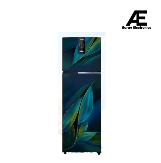 Whirlpool IntelliFresh Pro 235L 2 Star Inverter Convertible Frost Free Double Door Refrigerator with Multi Air Flow, Toughened Glass Shelves & Stabilizer-Free Operation, Sapphire Breeze – IFPRO INV CNV 278 SAPPHIRE BREEZE(2S)-Y (22341)