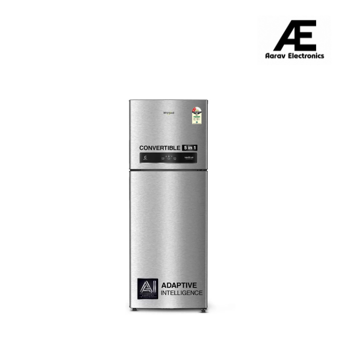 Whirlpool 467L 2star IntelliFresh Convertible Inverter Frost Free Double Door Refrigerator (IF INV CNV 515 ALPHA STEEL (21695))