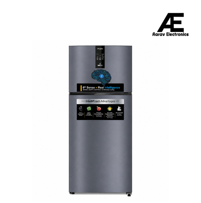 Whirlpool IntelliFresh 467L 1 Star Inverter Convertible Frost Free Double Door Refrigerator with 5-in-1 Convertible Modes, Sealfresh Technology & Microblock Technology, Steel Onyx – IF INV CNV 515 STEEL ONYX(1S)-Y (22449)