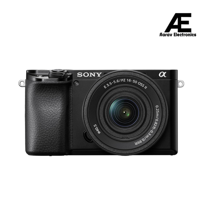 Sony New Alpha ILCE-6100K (Previously ILCE-6100L) with Upgraded SELP1650 (Ver 2) Power Zoom Lens | 24.2 MP | APS-C Sensor | Fast Auto Focus | 4K Vlogging Camera | Tiltable LCD – Black