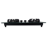 Faber 78 cm 4 Burner Built-in Gas Hob with Brass Burners, Auto Ignition & 8 mm Toughened Black Glass – Hob Maxus HT784 CRS BR CI AI