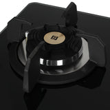 Faber 80 cm 3 Burner Built-in Gas Hob with Brass Burners, Auto Battery Ignition & 8 mm Toughened Black Glass – Hob Maxus HT803 CRS BR CI AI