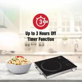 Kenstar 2000 W Induction Cooktop Touch Panel  (Black, Silver, INFRA STOV)