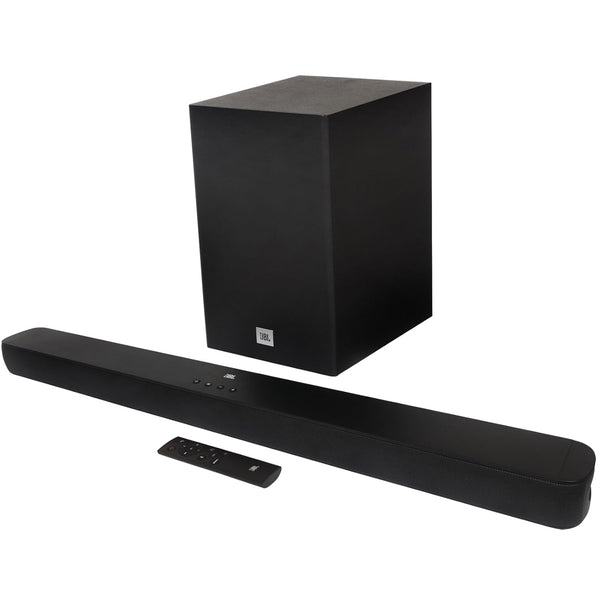 JBL Cinema SB180, Wireless Subwoofer for Extra Deep Bass, 2.1 Channel Home Theatre with Remote, HDMI ARC, Bluetooth &amp; Optical Connectivity (220W)
