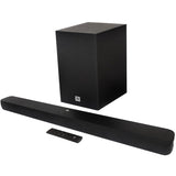 JBL Cinema SB180, Wireless Subwoofer for Extra Deep Bass, 2.1 Channel Home Theatre with Remote, HDMI ARC, Bluetooth &amp; Optical Connectivity (220W)