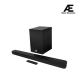 JBL Cinema SB180, Wireless Subwoofer for Extra Deep Bass, 2.1 Channel Home Theatre with Remote, HDMI ARC, Bluetooth &amp; Optical Connectivity (220W)