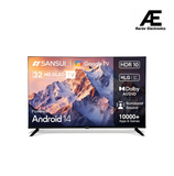 SANSUI 2025 New Launch 80 cm (32) | HD Smart Google 5.0 (Android 14)| A+ Grade Panel | Dynamic Color Enhancer| Dolby Audio| Filmmaker Mode | HDR10| 60Hz Refresh Rate LED TV (JSW32HG5)