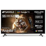 SANSUI 140 cm (55 inch) 4K Ultra HD Smart Google TV with A+ Grade IPS Panel Dolby Audio & Film Maker Mode LED TV(JSW55UG23)