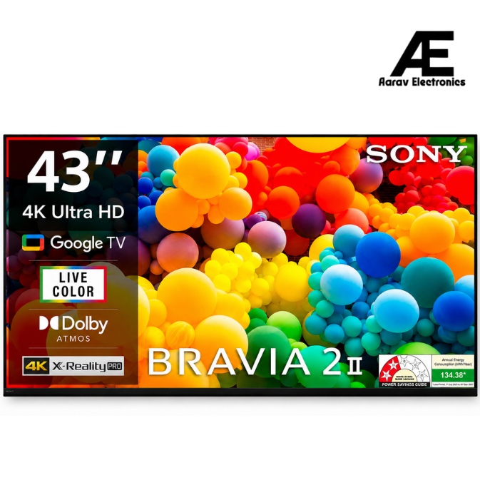 Sony 108 cm (43 inches) BRAVIA 2M2 Series 4K Ultra HD Smart LED Google TV K-43S22M2