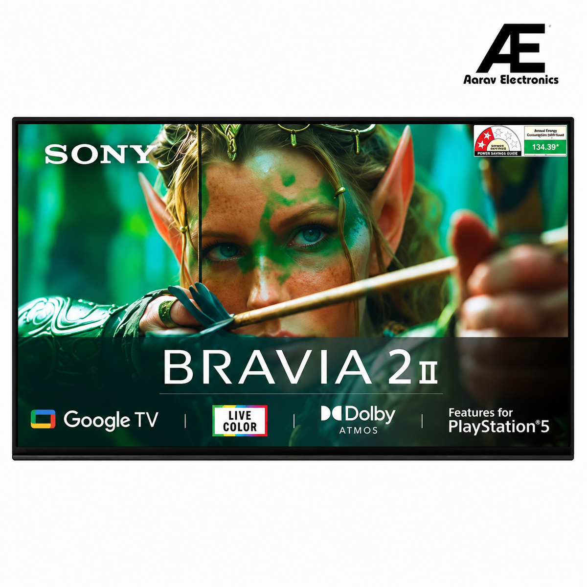 Sony 43 Inch 4K Ultra HD Smart LED Google TV – BRAVIA 2M2 Series (Model K-43S25M2) with Dolby Atmos, Google TV, Apple AirPlay 2, Alexa – 2025 Model