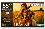 Sony 139 cm (55 inches) BRAVIA 5 Series 4K Ultra HD Smart Mini LED Google TV K-55XR55A (Open Box / Without Box)