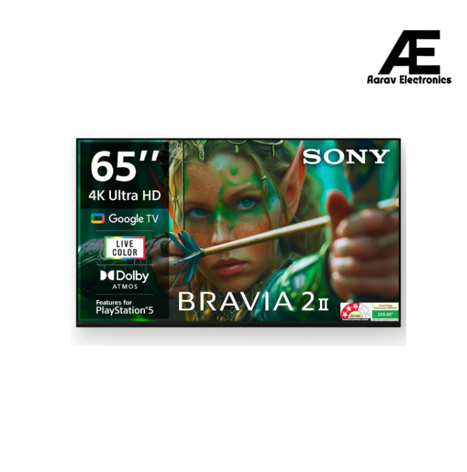 Sony 164 cm (65 inches) BRAVIA 2M2 Series 4K Ultra HD Smart LED Google TV K-65S25M2