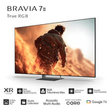 Sony BRAVIA 7  55 Inch 4K Ultra HD Google TV K-55XR70M2, True RGB LED, XR Processor, 120Hz