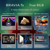 Sony BRAVIA 7II 75 Inch 4K Google TV K-75XR70M2 | True RGB LED, 120Hz, XR Processor, Dolby Atmos