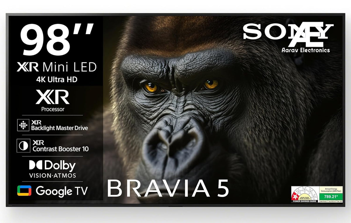 Sony 248 cm (98 inches) BRAVIA 5 Series 4K Ultra HD Smart Mini LED Google TV K-98XR55A