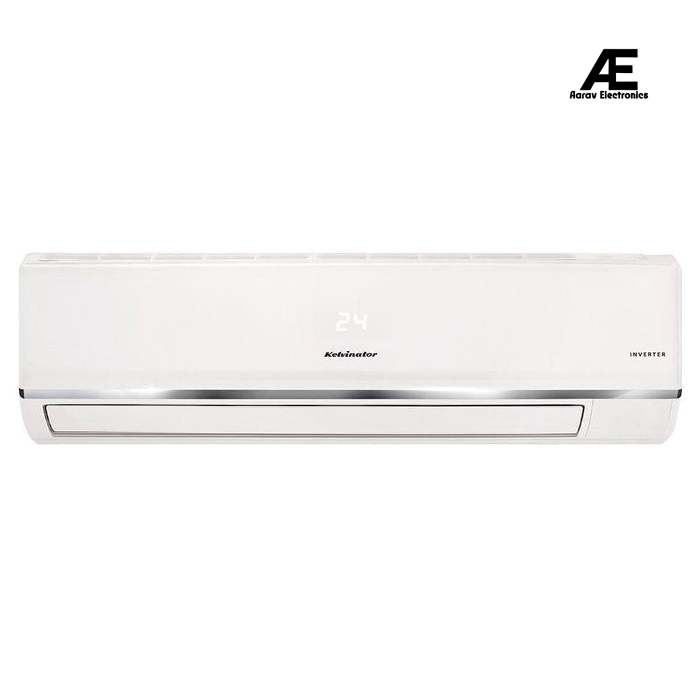 Kelvinator 1 Ton 3 Star, Inverter Split AC (Copper, 6-in-1 Expandable,PM 2.5 Filter,Anti Mild Dew, Powered by AI) KAS-V123ATFG,WHITE,5 Year Comprehensive Warranty