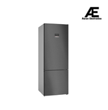 Bosch Series 4 508 L Free-Standing Fridge-Freezer with Bottom Freezer, Total No Frost, Brushed Black Steel Anti-Fingerprint (KGN56CX41I)