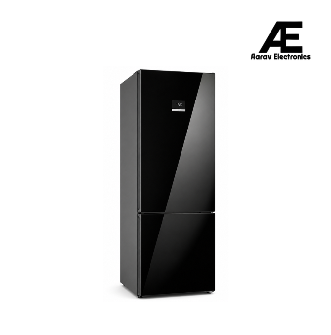Bosch 508L 2 Star Inverter Frost Free Bottom Freezer Refrigerator (KGN56LB42I, Digital Display, Super Freeze, 80min Convert, Black Glass Door, VitaFresh, MultiAirflow, Home Connect)