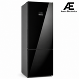 Bosch 508L 2 Star Inverter Frost Free Bottom Freezer Refrigerator (KGN56LB42I, Digital Display, Super Freeze, 80min Convert, Black Glass Door, VitaFresh, MultiAirflow, Home Connect)