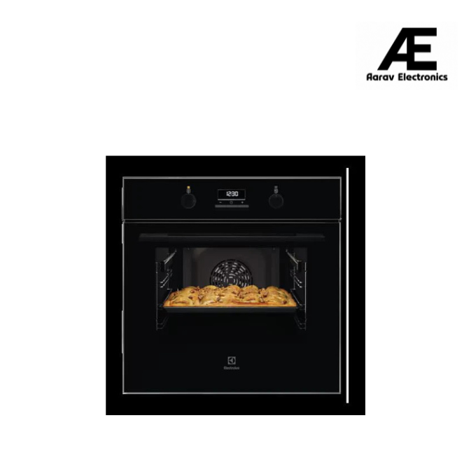 Electrolux 65L 60cm Built-In Oven with 9 Functions, UltimateTaste 500, Glass, Black, KOD3H50BK