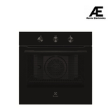 Electrolux 68L 60cm Built-In Oven with 5 Functions, UltimateTaste 300, Glass, Black, KOHLH00KA