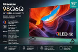 Hisense 98Q6Q 98 Inch 4K Ultra HD Smart QLED TV, Quantum Dot, Dolby Vision, Dolby Atmos, VIDAA OS