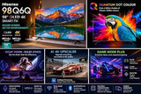 Hisense 98Q6Q 98 Inch 4K Ultra HD Smart QLED TV, Quantum Dot, Dolby Vision, Dolby Atmos, VIDAA OS