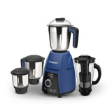 Crompton DuroElite Plus 800 W Mixer grinder with 4 Jars (3 stainless steel Jars+ 1.5L Juicer Jar with Fruit Filter)| Heavy Duty Powertron Motor &amp; Motor Vent-X Technology |Blue